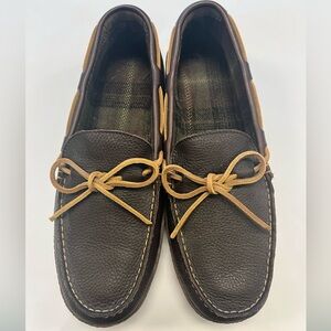 LL‎ Bean Brown Moccasin Slippers Sz. 10